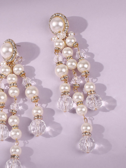 Plastic Pearl Bead Drop Earrings (US Only Shipping) Kiwidrop