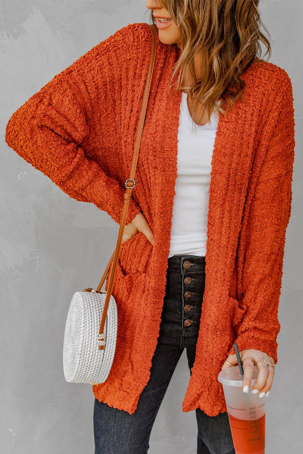 Pebble Beach Textured Cardigan Kiwidrop