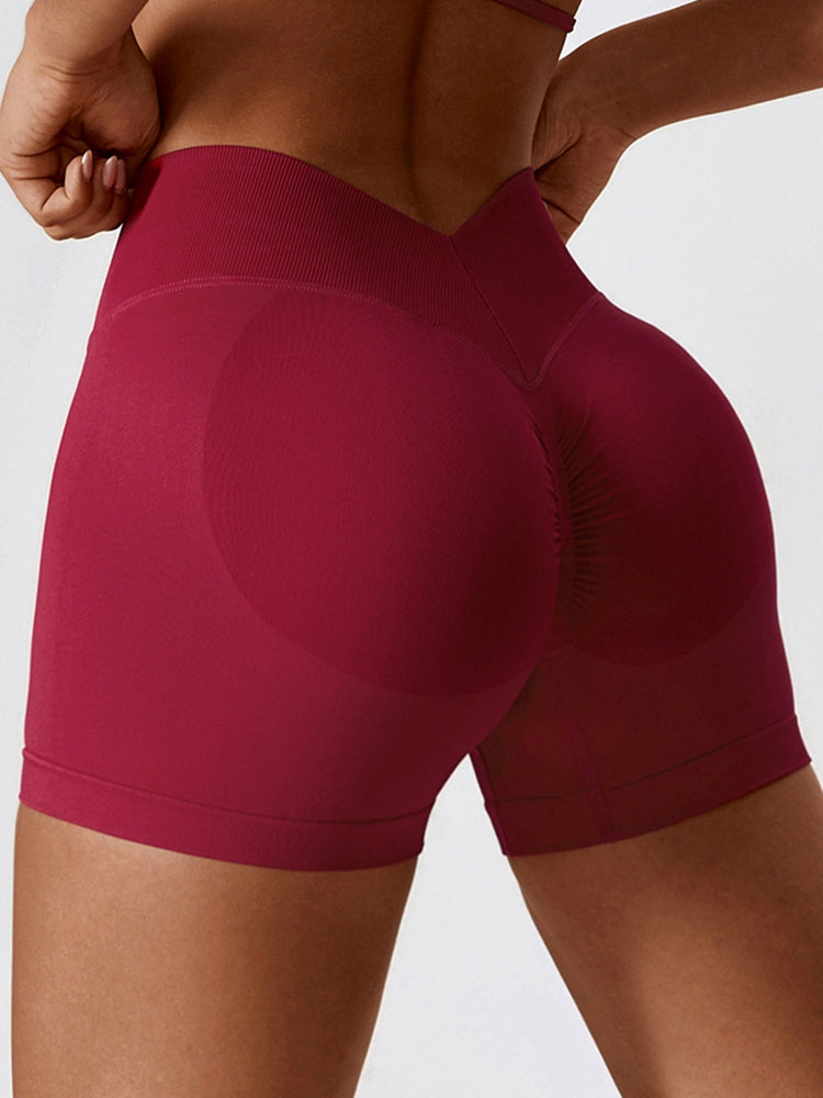 Wide Waistband Slim Fit Sports Shorts