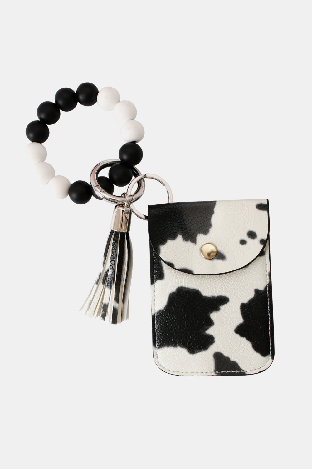 Bead Wristlet Key Chain with Wallet