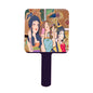 Handle Square Mirror｜Rubber -Retro, Makeup, Korean Girls, Hair, Fashion, Lipstick, Mascara, Girl Gang (Designed by Dunbi)