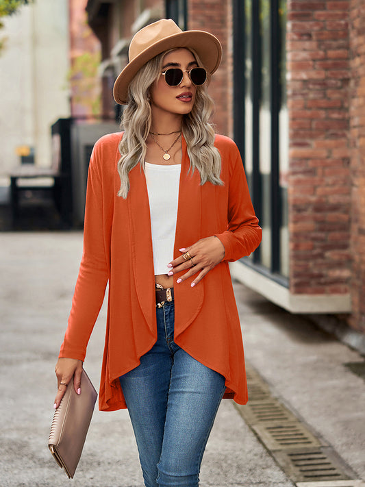 Open Front Long Sleeve Cardigan