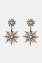 Zinc Alloy Star Shape Dangle Earrings