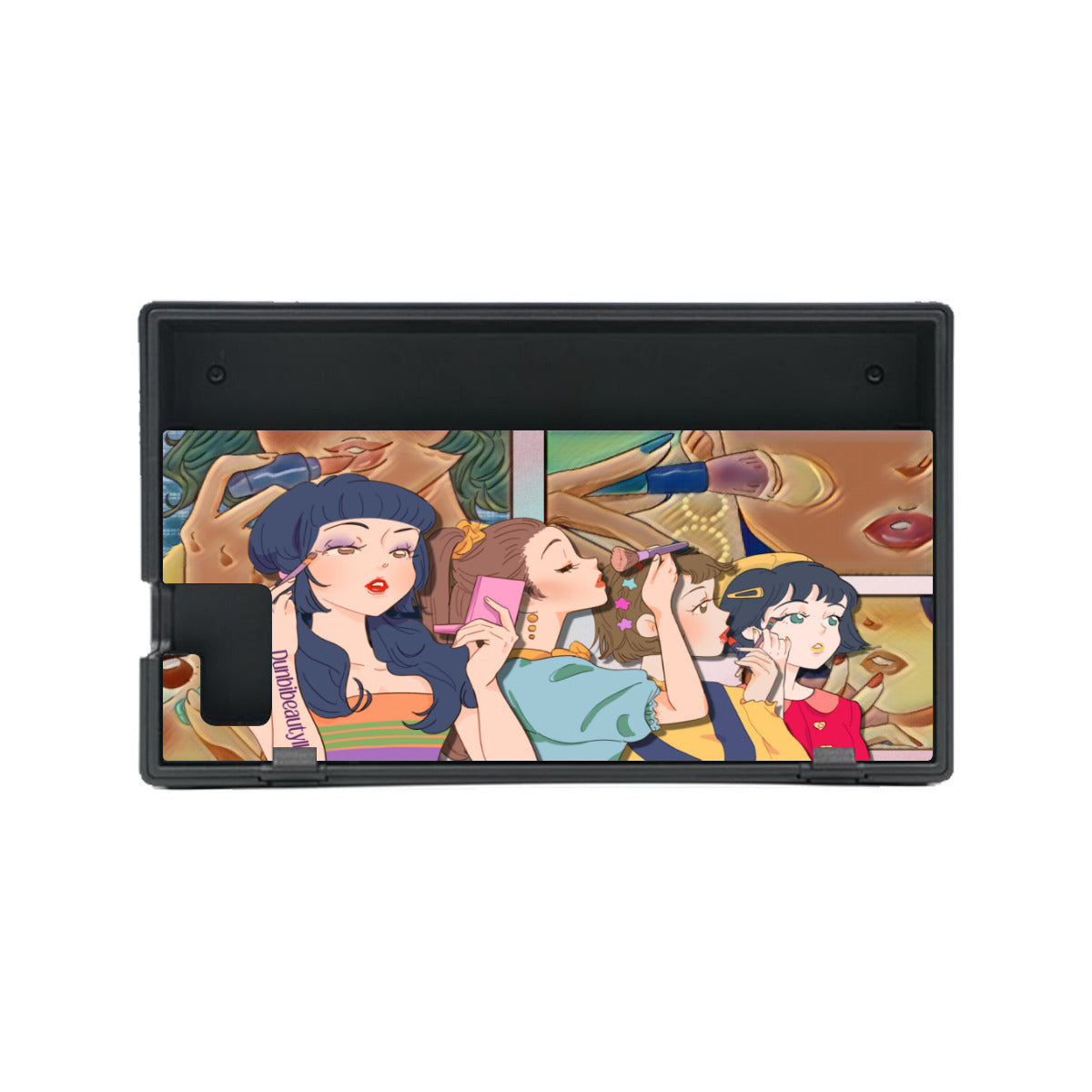 Nintendo Switch Game Console Stickers ｜PVC - Retro, Makeup, Korean Girls, Hair, Fashion, Lipstick, Mascara, Girl Gang (Designed by Dunbi)