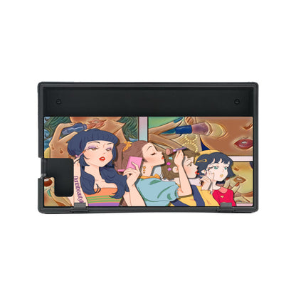 Nintendo Switch Game Console Stickers ｜PVC - Retro, Makeup, Korean Girls, Hair, Fashion, Lipstick, Mascara, Girl Gang (Designed by Dunbi)