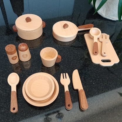 ⚠️ Log Wooden Kitchen Toy Zendrop