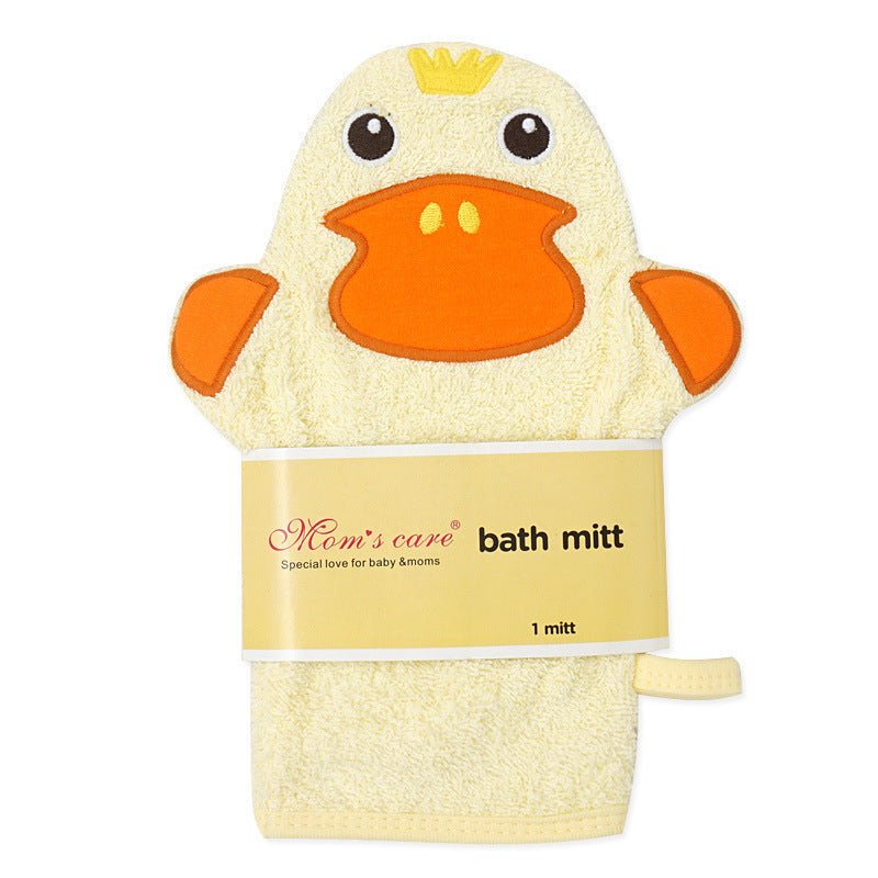 Cartoon Infant Baby Bath Glove Towel Cute Animal Super Soft Cotton Bath Shower Brush Sponge Deep Cleansing Skin For Children - DunbiBeauty, LLC