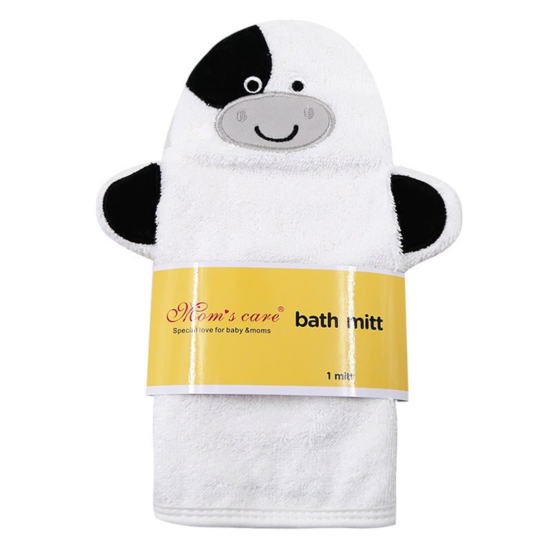 Cartoon Infant Baby Bath Glove Towel Cute Animal Super Soft Cotton Bath Shower Brush Sponge Deep Cleansing Skin For Children - DunbiBeauty, LLC