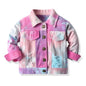 Casual Cute Fashion Tie Dye Babys Coat Cotton Blend Hole Button Jacket Baby Clothes - DunbiBeauty, LLC