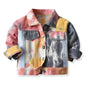 Casual Cute Fashion Tie Dye Babys Coat Cotton Blend Hole Button Jacket Baby Clothes - DunbiBeauty, LLC