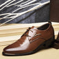 Casual Shoes Black/Brown Leather Lace Up Dress Handsome Shoes - DunbiBeauty, LLC