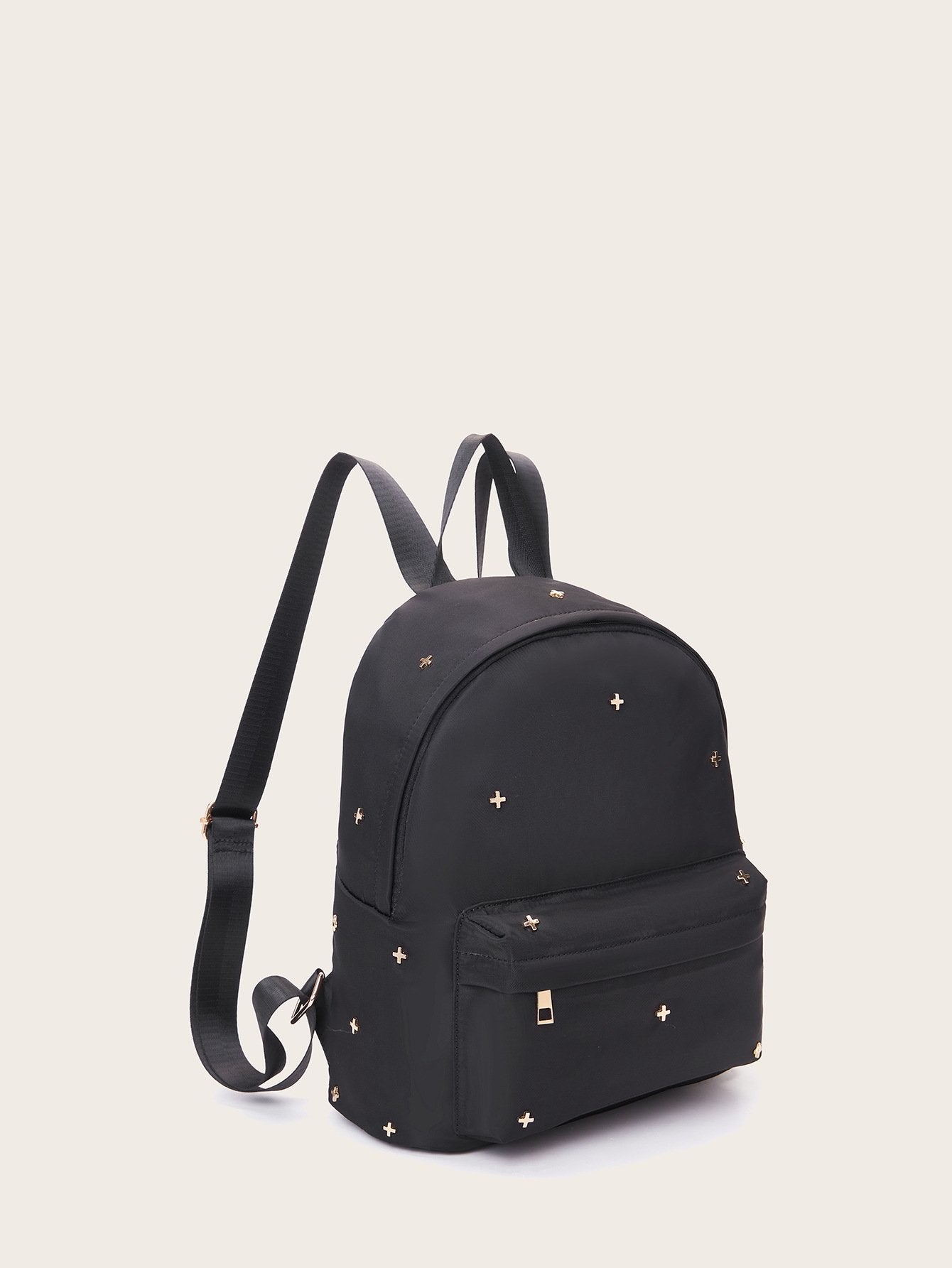 Casual Waterproof Multi-Compartment Rivet Backpack - DunbiBeauty, LLC