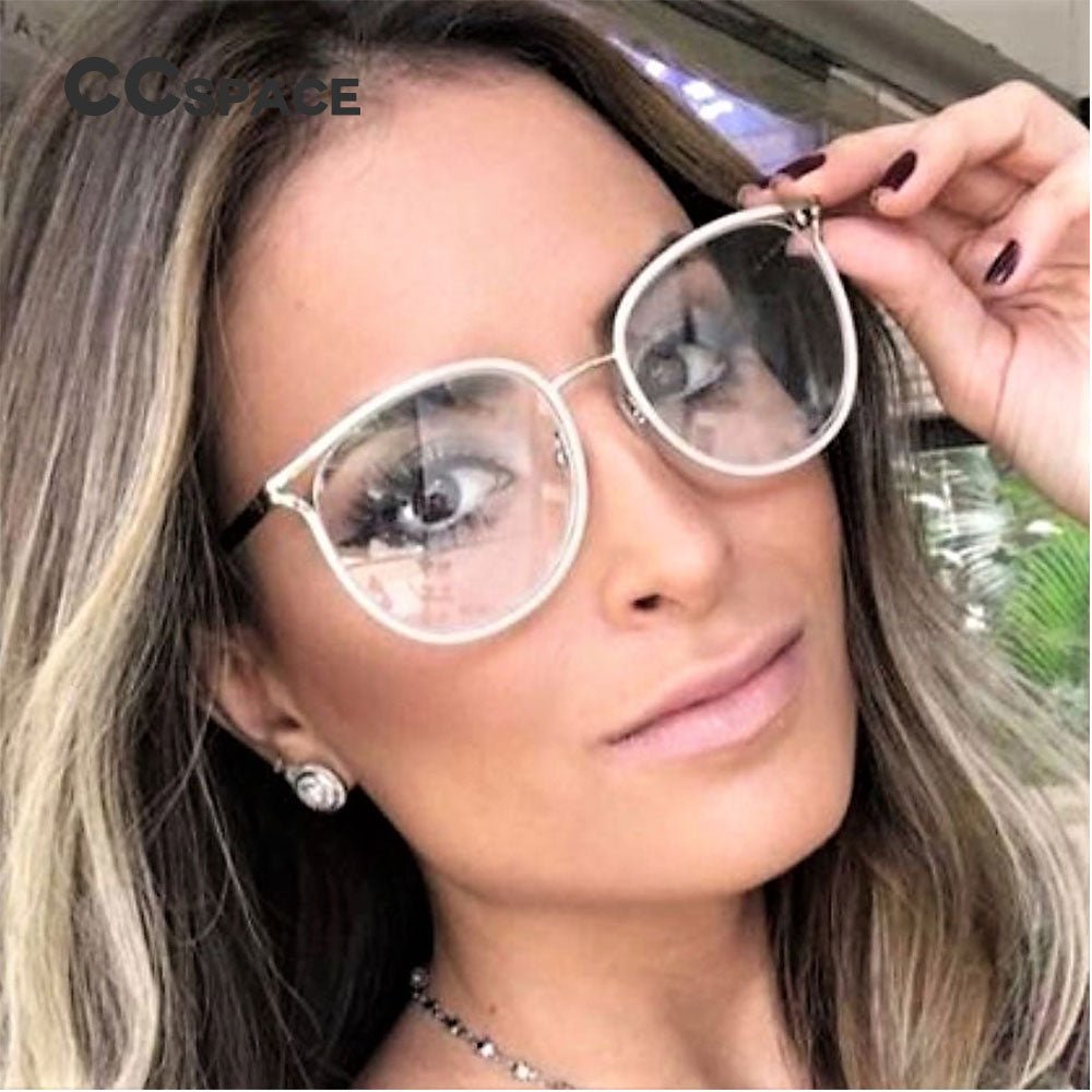 Cat Eye Glasses Metal Frames - DunbiBeauty, LLC