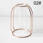 Nordic Simple Golden Glass Vase Zendrop