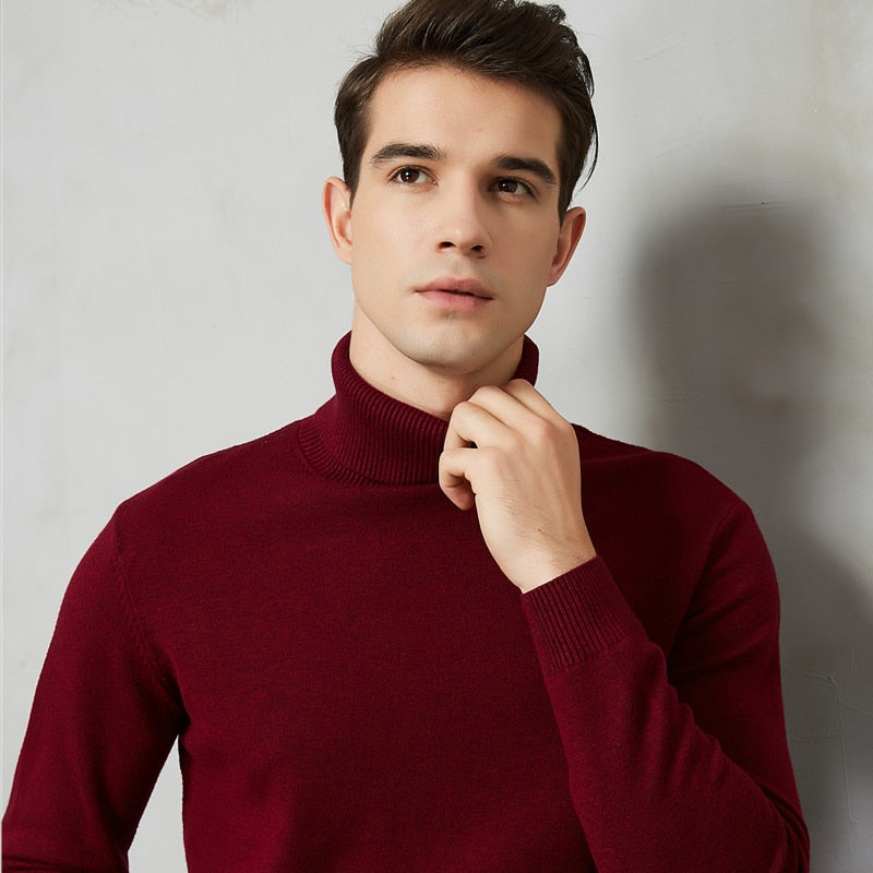 Men's 8 Color Turtleneck Sweater Zendrop