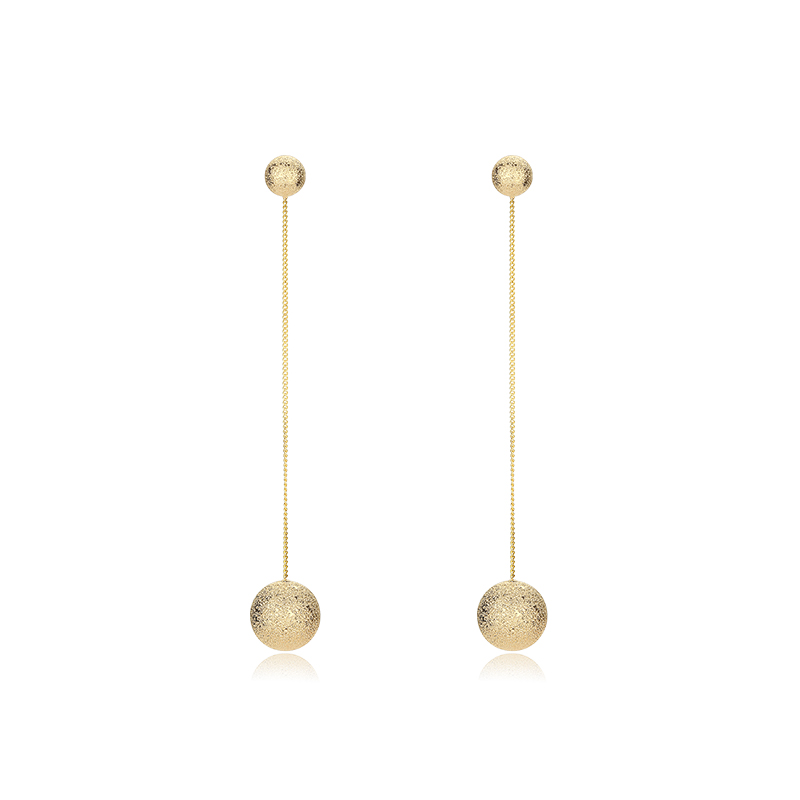 Matte Round Ball Drop Earrings Kiwidrop