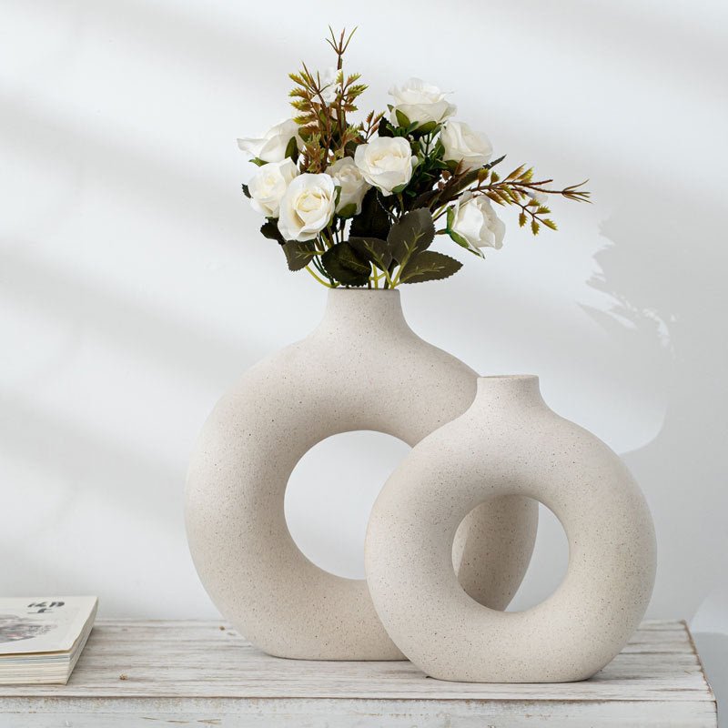 Ceramic Flower Vase - DunbiBeauty, LLC