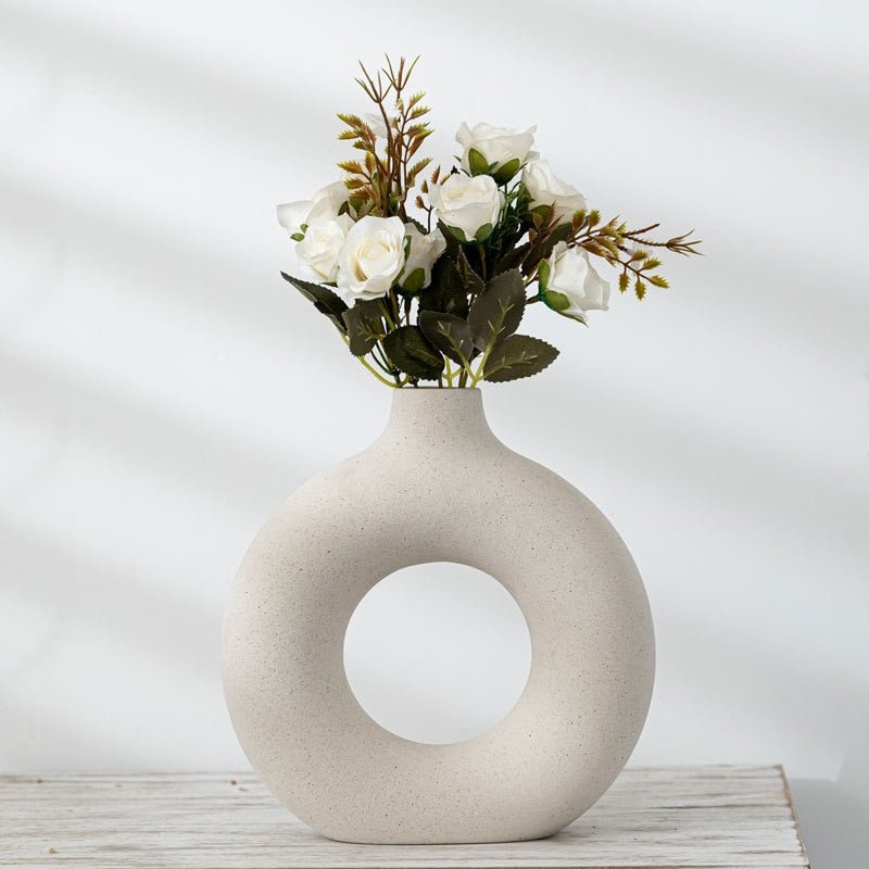 Ceramic Flower Vase - DunbiBeauty, LLC