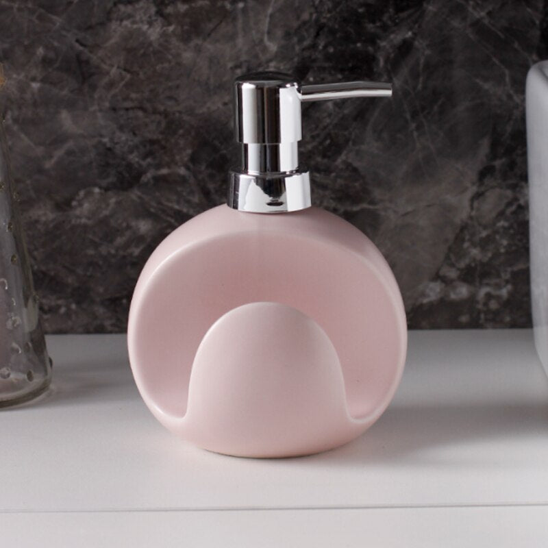 Ceramics Soap Bottle Essence Bottle Liquid foam Soap Dispenser Kitchen Hand Wash Dispenser shampoo bottle Bathroom Accessories - DunbiBeauty, LLC