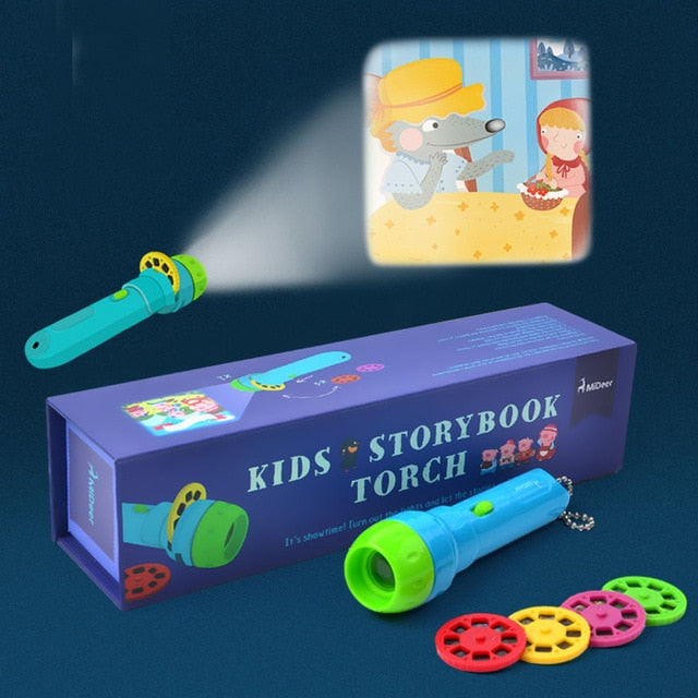 ⚠️🚨🔊 Children's Toy Storybook Torch Projector Zendrop