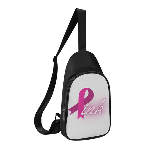 Chest Bags White and Pink Breast Cancer Awareness (Designed by Dunbi) - DunbiBeauty, LLC