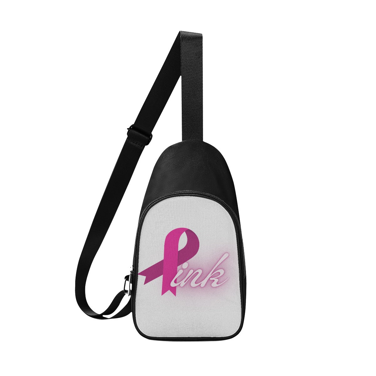 Chest Bags White and Pink Breast Cancer Awareness (Designed by Dunbi) - DunbiBeauty, LLC