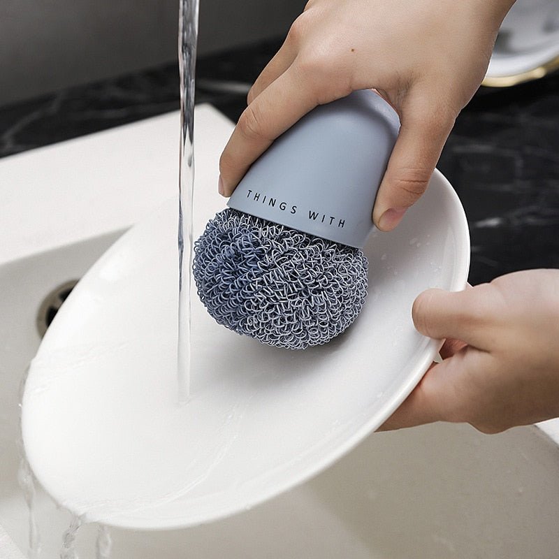 Cleaning Brushes New Design Dishwashing Brushes Nordic Kitchen Cleaning Brush Scrubber Dish Bowl Washing Tool Scrub Cleaner - DunbiBeauty, LLC