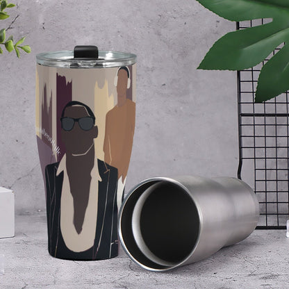 Cone Tumbler 30oz Black Men, Music, Sophistication, Style, Youth, (Designed by Dunbi) - DunbiBeauty, LLC