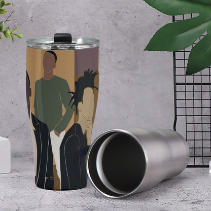 Cone Tumbler 30oz Black Men, Music, Sophistication, Style, Youth, Style #2 (Designed by Dunbi) - DunbiBeauty, LLC