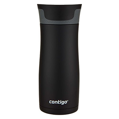 Contigo West Loop Vacuum-Insulated Stainless Steel Thermal Travel Mug with AUTOSEAL Spill-Proof Lid, 16oz 2-Pack, Steel/Matte Black - DunbiBeauty, LLC