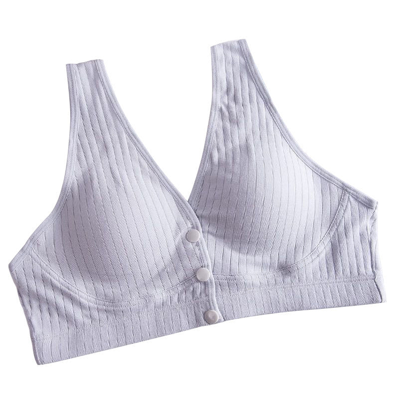 Cotton Maternity Nursing Bras Pregnant Pregnancy Women Underwear Breast Feeding Bra - DunbiBeauty, LLC