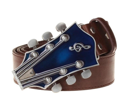 Country Rock Guitar Buckle Belt - DunbiBeauty, LLC