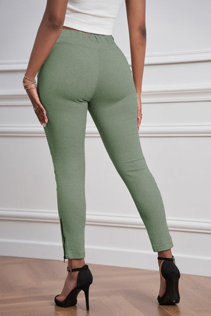 Cropped Moto Jeggings - DunbiBeauty, LLC