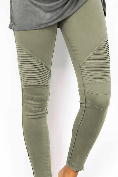 Cropped Moto Jeggings - DunbiBeauty, LLC