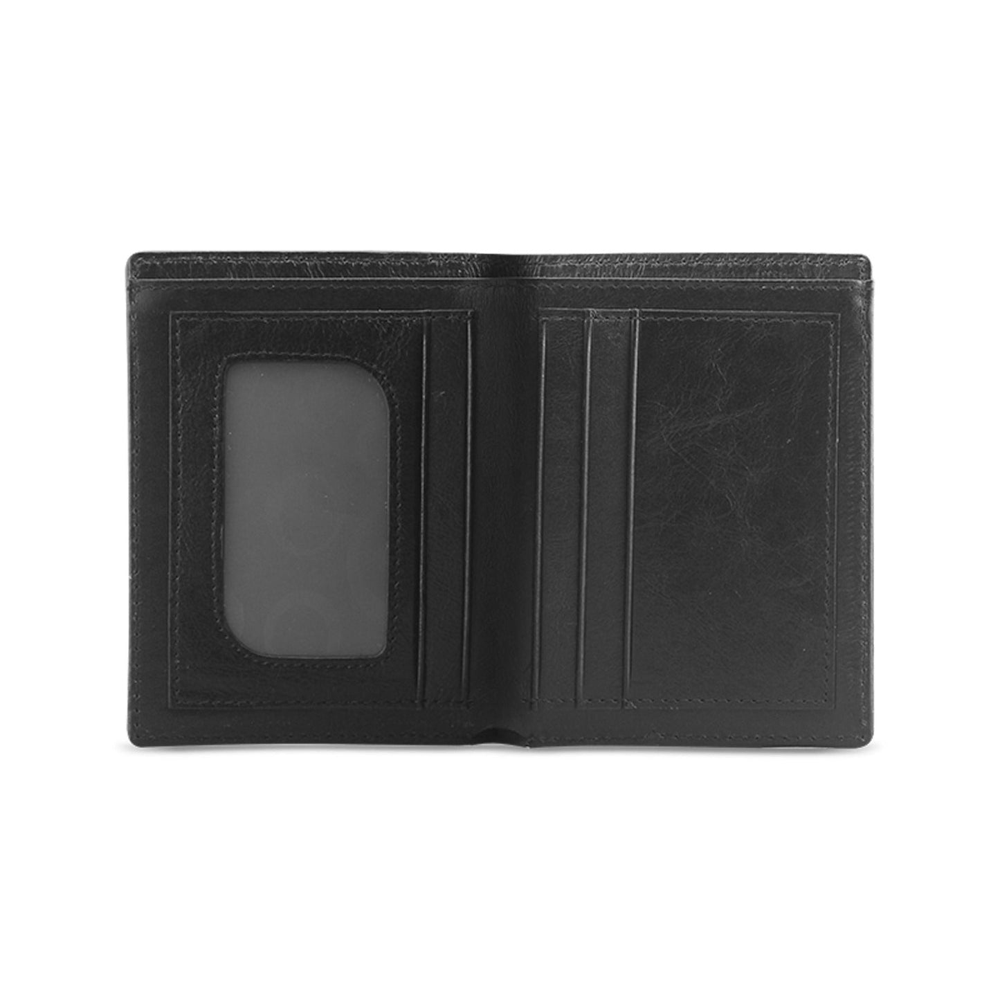 Custom Leather Wallet 1612 Black Men, Music, Sophistication, Style, Youth, (Designed by Dunbi) - DunbiBeauty, LLC