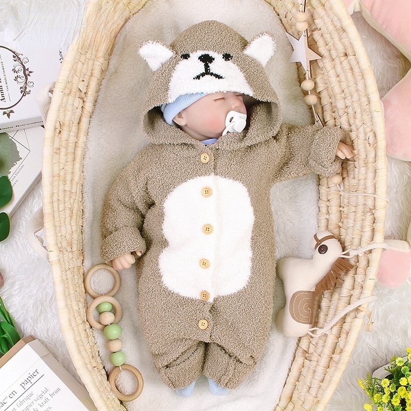 Cute Bear Buttoned Kids One-Piece - DunbiBeauty, LLC