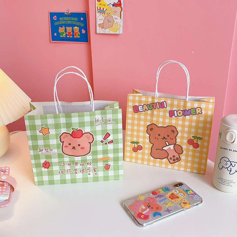 Cute Cartoon Paper Gift Bag - DunbiBeauty, LLC