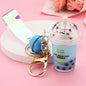 Cute Cat Pearl Milk Tea Cup Key Chain - DunbiBeauty, LLC