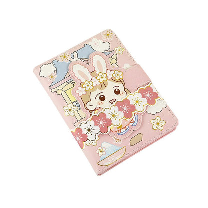 Cute Cheery Blossom Magnetic Buckle Notebook - DunbiBeauty, LLC