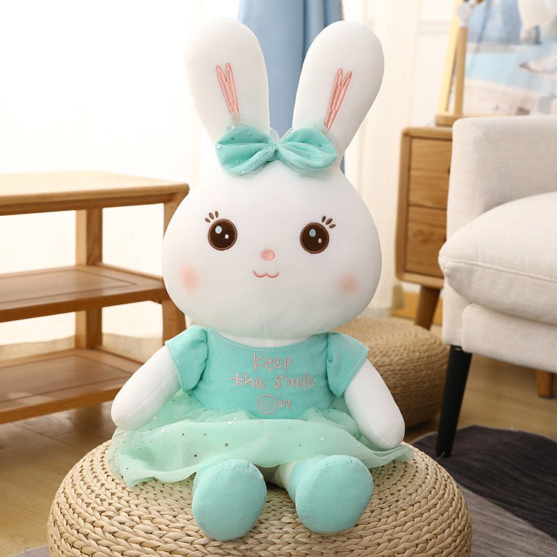 Cute Floral Skirt Rabbit Poppy Than Rabbit Doll Plush - DunbiBeauty, LLC