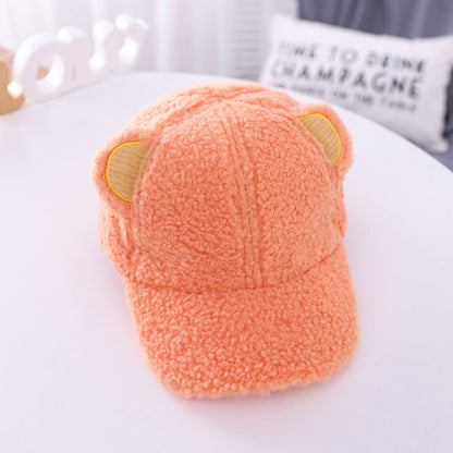 Cute Fuzzy Baseball Cap with Ears - DunbiBeauty, LLC