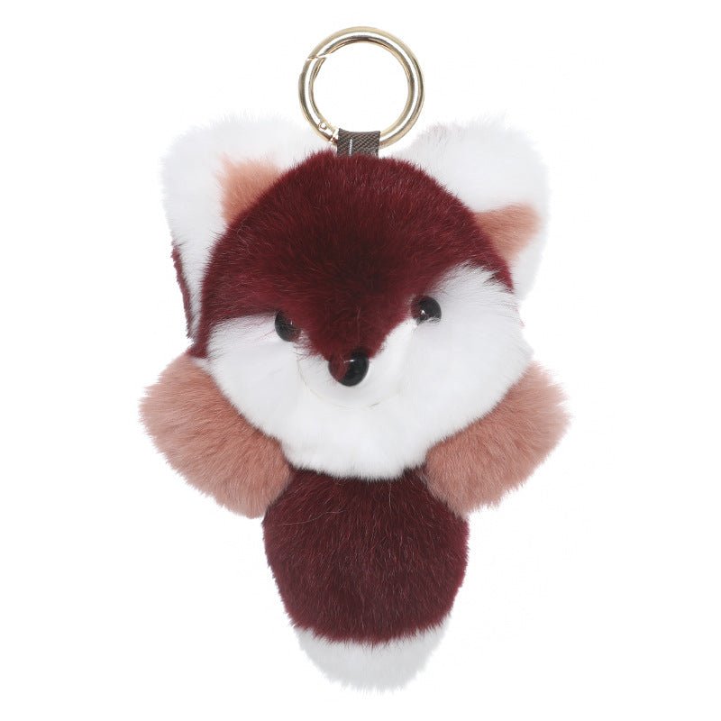 Cute Fuzzy Fox Keychain - DunbiBeauty, LLC