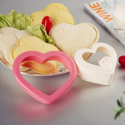 Cute Heart Shape Sandwich Cutter Bread Mold Toast Maker Cake Cookie Cutter Kitchen Breakfast Dessert DIY Tool - DunbiBeauty, LLC