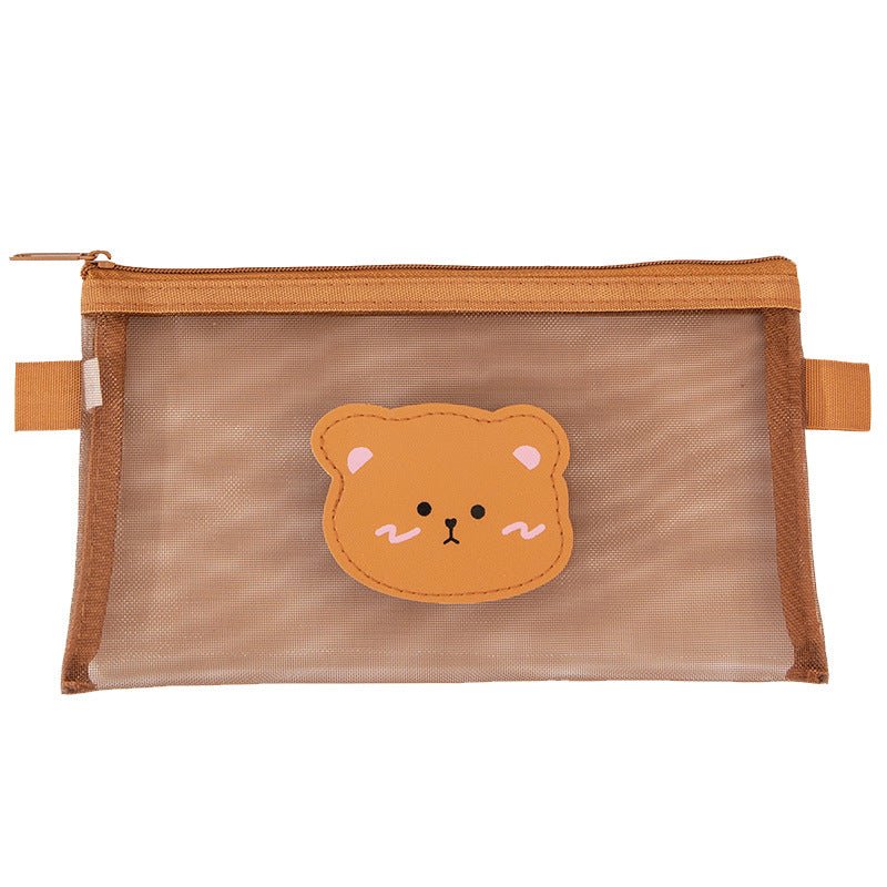 Cute Large Capacity Bear Pencil Case and Cosmetic Bag - DunbiBeauty, LLC