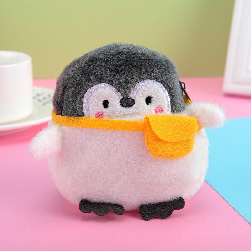 Cute Little Penguin Coin Purse Soft Mini Cartoon Coin Purse Lovely Data Line Bag Simplicity Durable Plush Coin Purse Accessories - DunbiBeauty, LLC