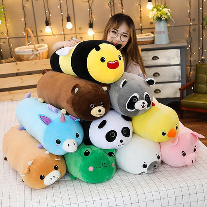 Cute Panda Cow Animal Doll Long Pillow - DunbiBeauty, LLC