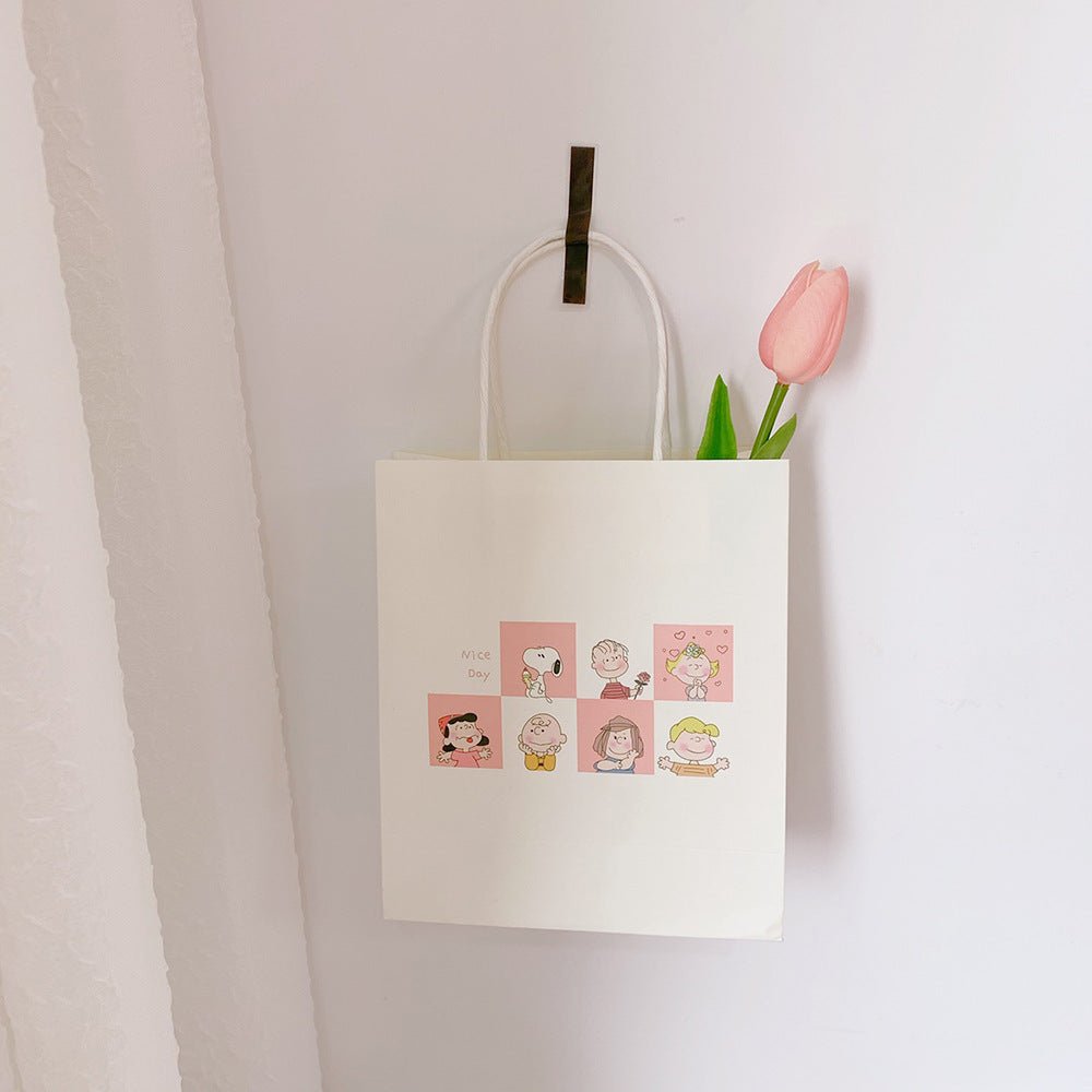 Cute Peanuts Gang Paper Gift Bag - DunbiBeauty, LLC