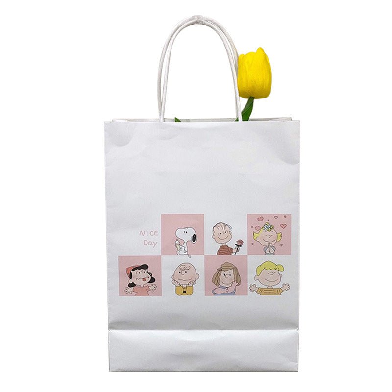 Cute Peanuts Gang Paper Gift Bag - DunbiBeauty, LLC