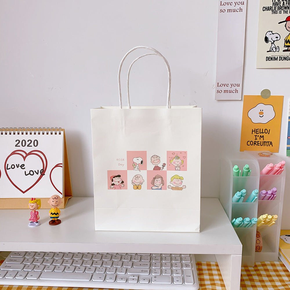 Cute Peanuts Gang Paper Gift Bag - DunbiBeauty, LLC