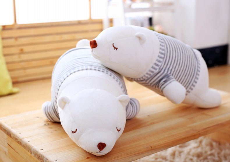 Cute Stackable Polar Bear Plush Pillow Dolls - DunbiBeauty, LLC